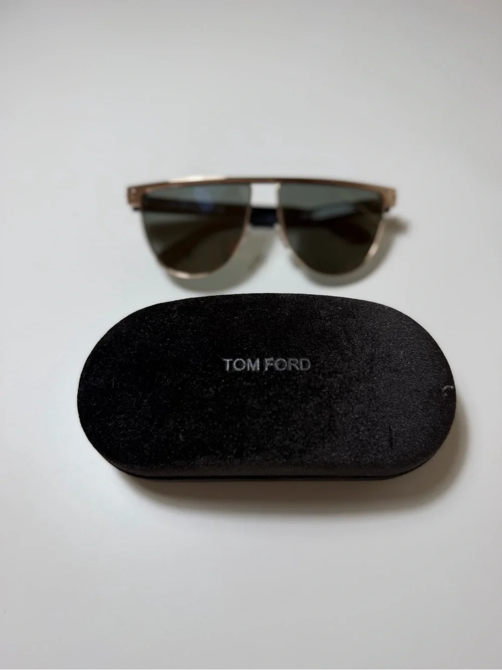 Tom Ford Rose Gold Sunglasses with Brown Lenses